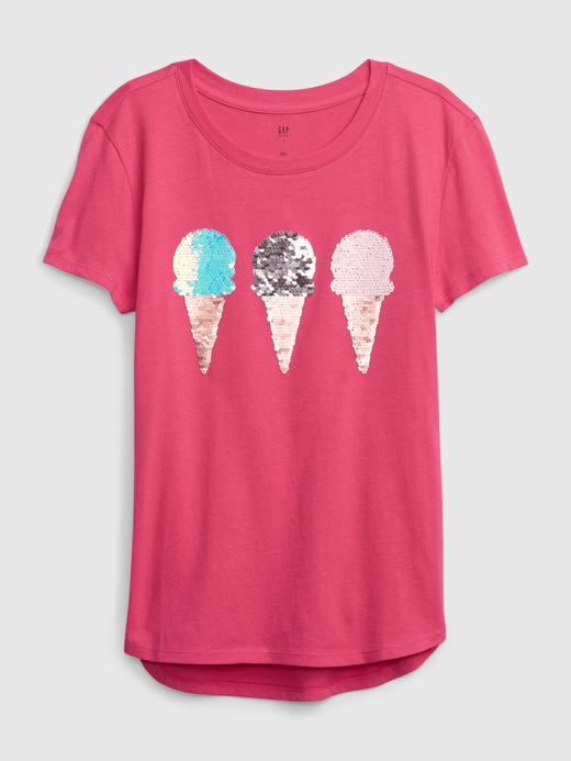 Kız Çocuk |
                
              
                
              
                
              
                
              
              pembe Flippy Pullu Grafikli T-Shirt