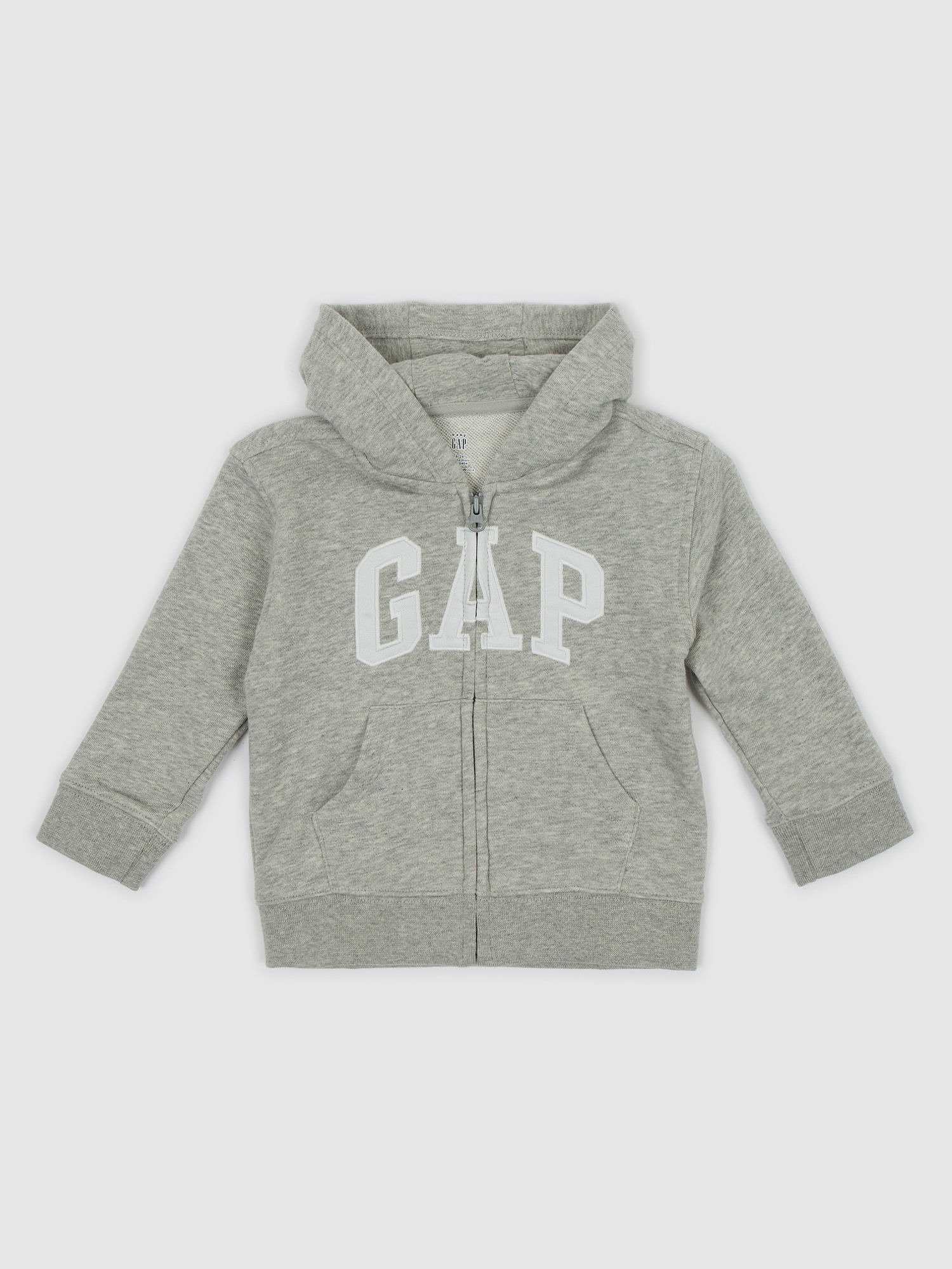 Gap Gap Logo Fermuarlı Havlu Kumaş Sweatshirt. 1