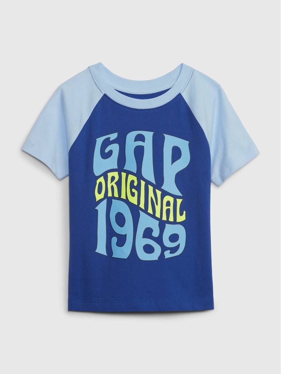 Gap Gap Logo Raglan T-Shirt. 1