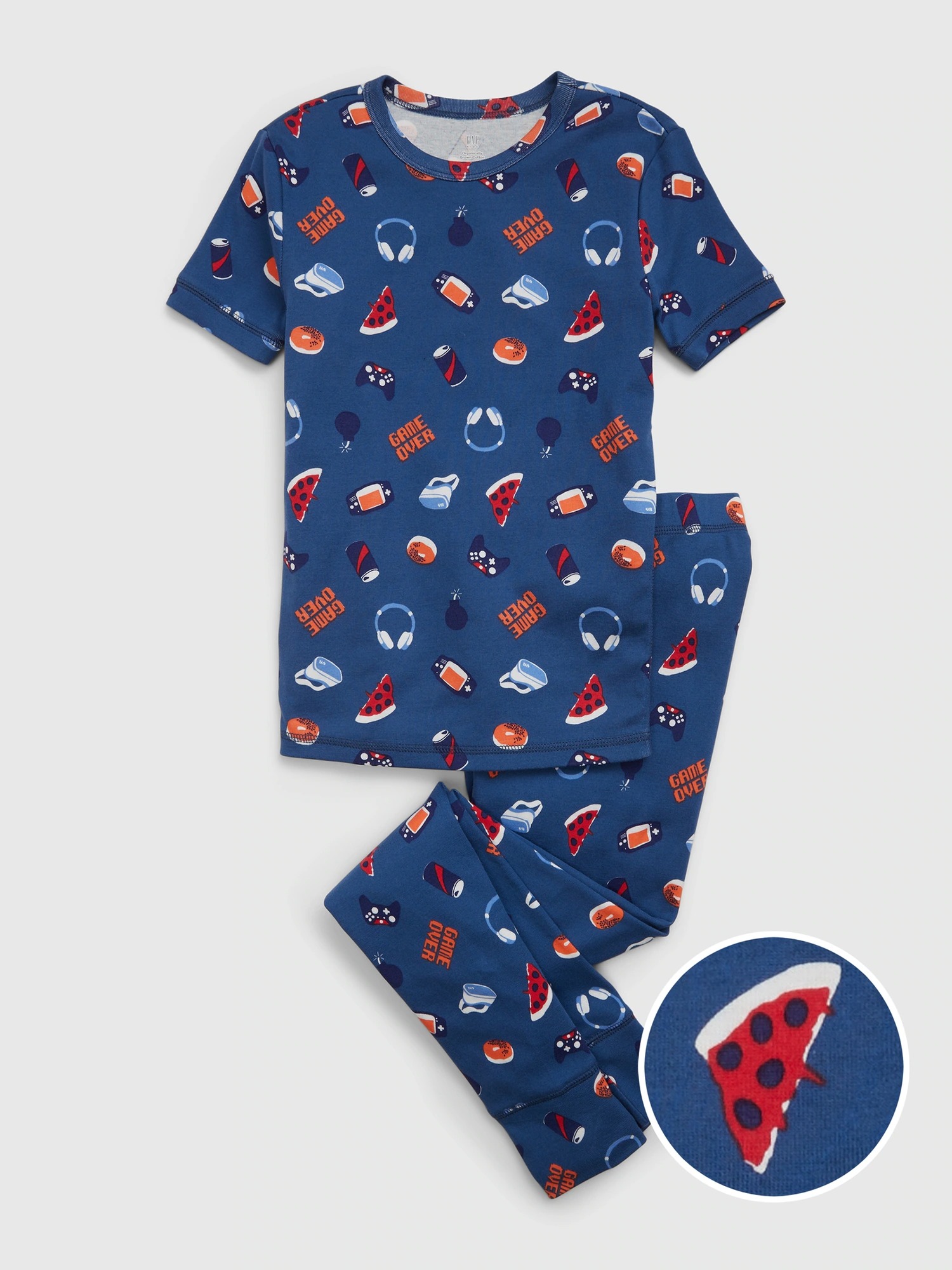 Gap %100 Organik Pamuk Köpekbalığı Pijama Takım. 1