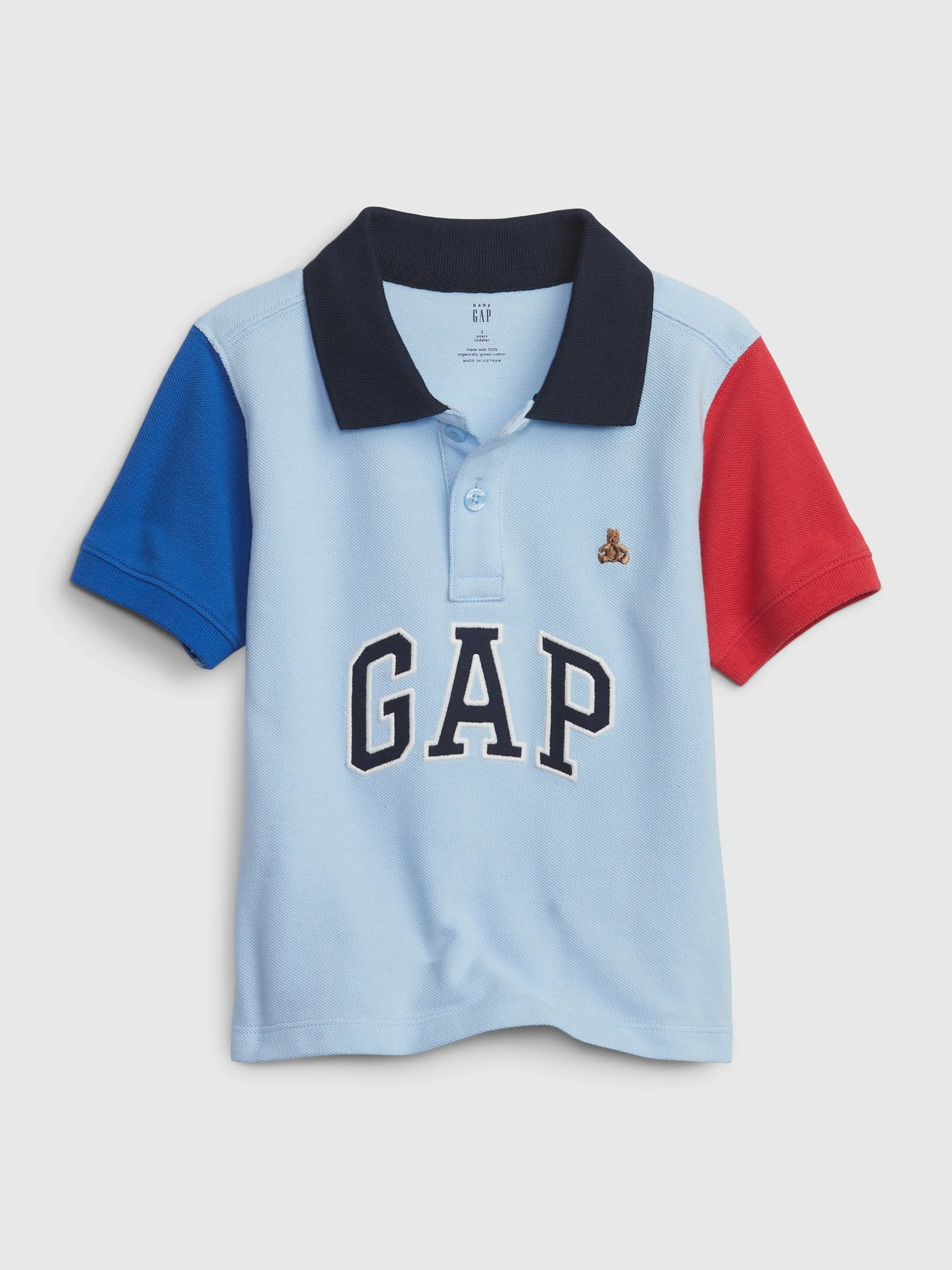 Gap %100 Organik Pamuk Pique Polo Yaka T-Shirt. 1