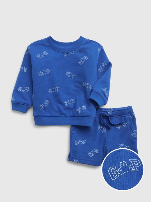 Erkek Bebek | Mavi Gap Logo Outfit Set