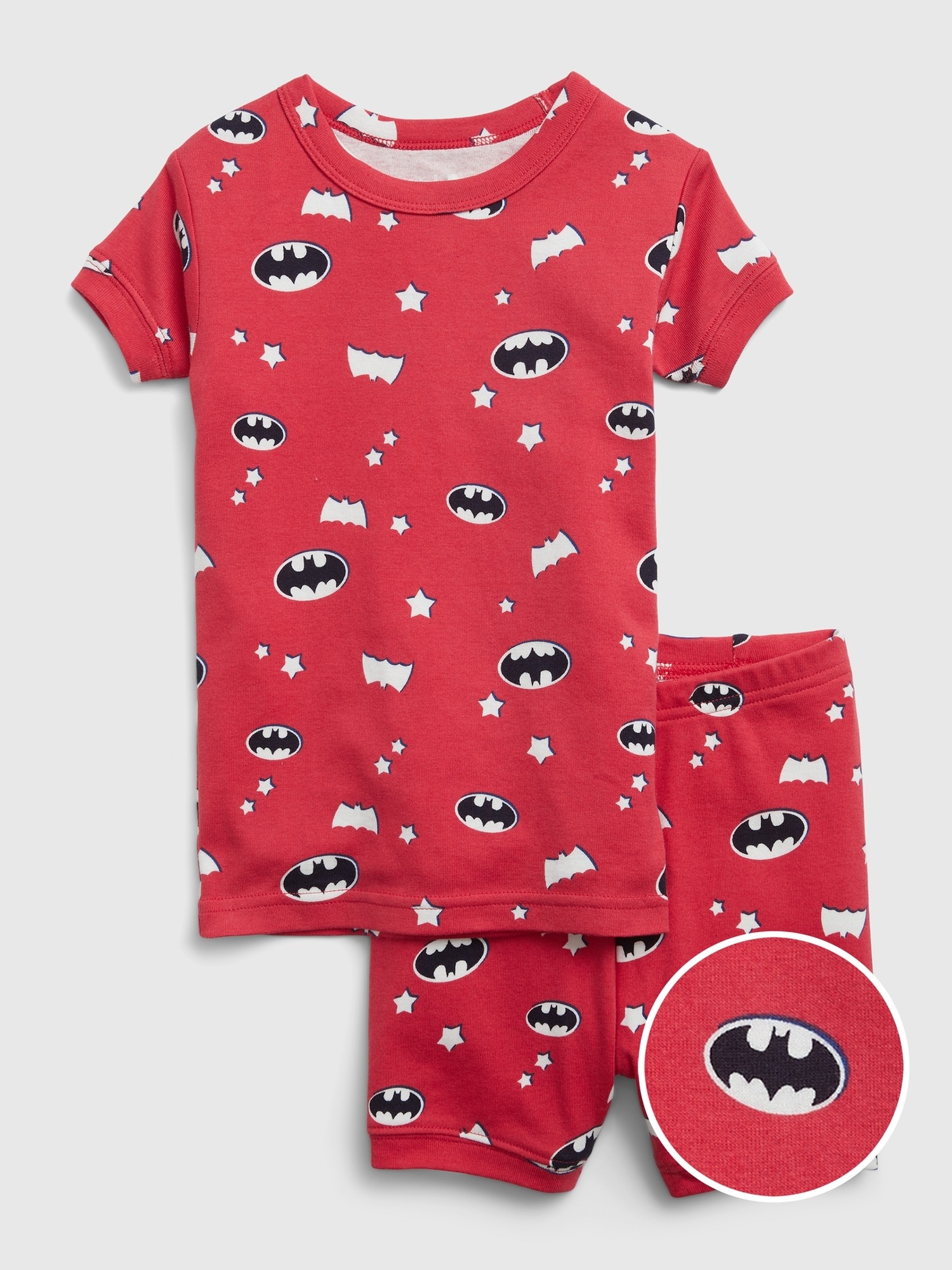 Gap %100 Organik Pamuk DC™ Batman Pijama Şort Takım. 1