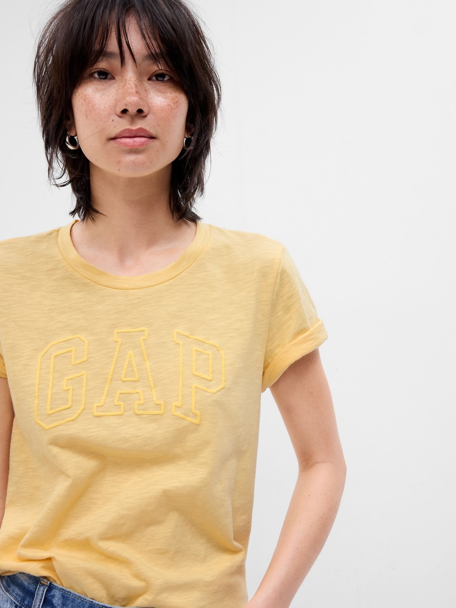 Gap %100 Organik Pamuk Gap Logo T-Shirt. 1