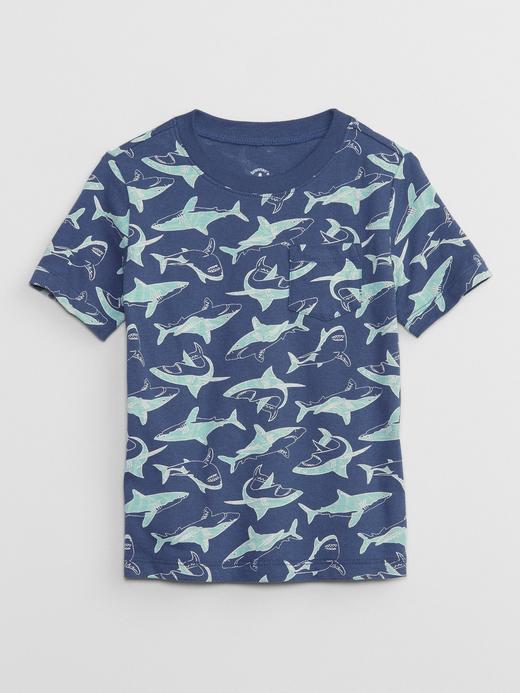 Erkek Bebek |
                
              
              Lacivert Desenli Cepli T-Shirt