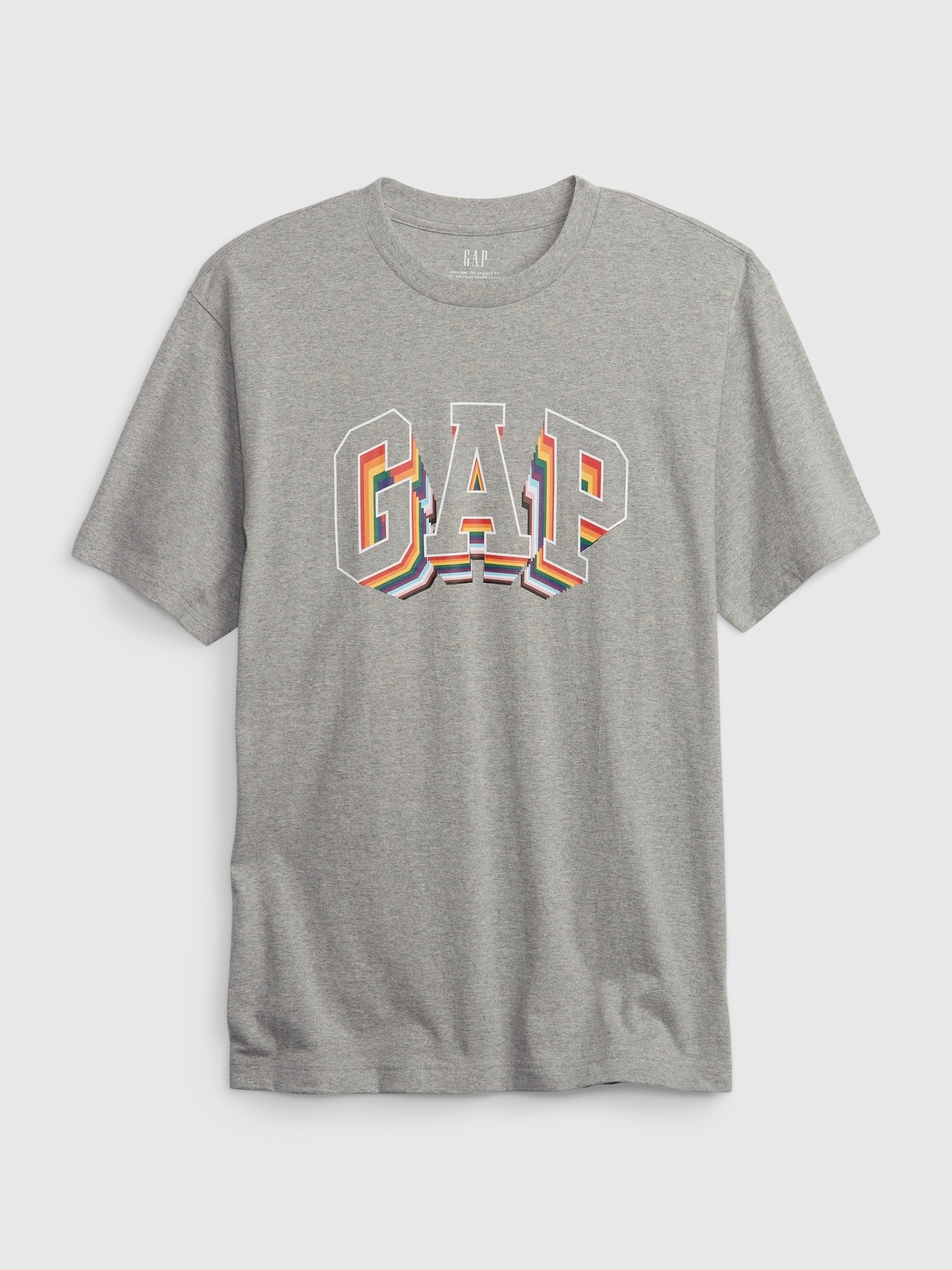 Gap Gökkuşağı Baskılı Gap Logo T-Shirt. 1